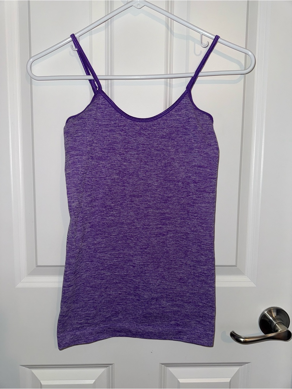 Purple Women's Stretch Tank Top - Slim Fit Camisole